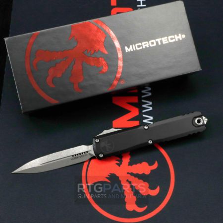 Picture of MICROTECH ULTRATECH GEN IV OTF AUTOMATIC KNIFE, BLACK, 3.5" M390 D/E, APOCALYPTIC, 11224-10AP