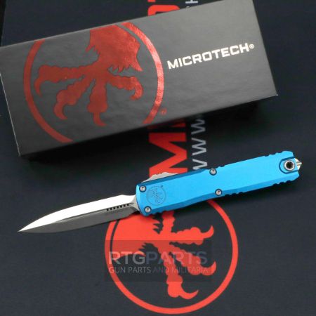 Picture of MICROTECH ULTRATECH GEN IV OTF AUTOMATIC KNIFE, BLUE, 3.5" M390 D/E, STONEWASH, 11224-10BL