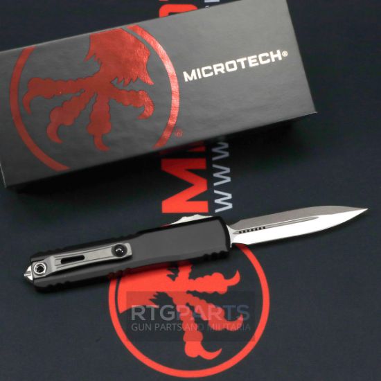 Picture of MICROTECH ULTRATECH GEN IV OTF AUTOMATIC KNIFE, BLACK, 3.5" M390 D/E, STONEWASH, 11224-10