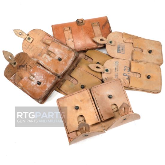 Picture of FRENCH LEATHER DOUBLE MAS CARTRIDGE POUCH