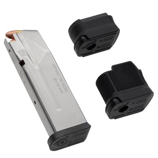 Magpul Industries, Magazine, AMAG 15 SG9, 9MM, 15 Rounds, For Sig P365, Stainless Steel Finish, Silver, 840815150411, MP-MAG1487-SST,  RTG Parts