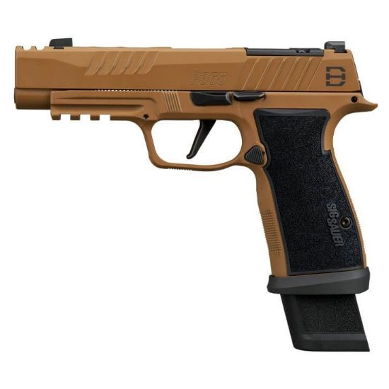 Sig Sauer, P365 AXG DH3, Striker Fired, Aluminum Frame Pistol, 9MM, 3.7" Barrel, Cerakote Finish, Coyote, AXG Modular Grip, X-RAY3 Day/Night Sights, Optic Ready with SIG-LOC Compact Footprint, Slide Integrated Expansion Chamber, (2)-21 Round and (1)-17 Round Magazine, 798681737253, FFL-SIG-365AXGF-9-DH3, RTG Parts