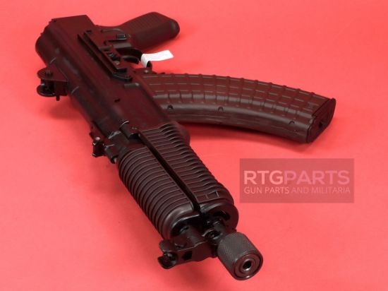 Arsenal, Inc., SAM7K-56P, Semi-automatic Pistol, AK, 762X39, 8.5" Hammer Forged Barrel, Milled Receiver, Matte Finish, Black, 1913/Picatinny Ready Brace Adapter, Plum Furniture, FIME Group FM-922EUS Enhanced 2-Stage Trigger, Adjustable Iron Sights, 10rd & Two 30rd Magazines, Includes Cleaning Kit, Oil Bottle, Sling, Arsenal Custom Hard Case, 810054133353, FFL-ARSENAL-SAM7K-56P, RTG Parts