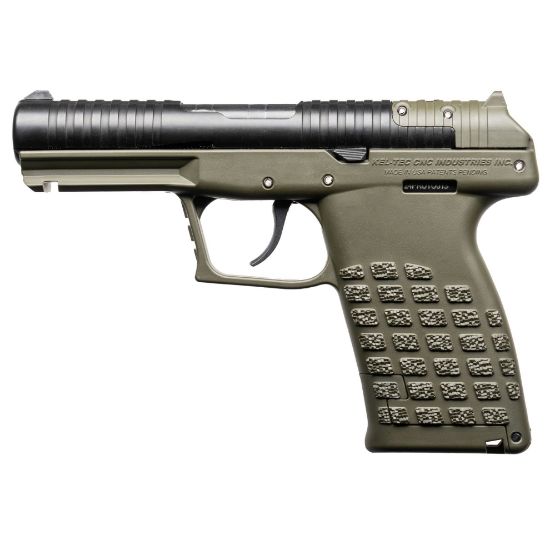 Kel-Tec, PR57 Green, Striker Fired, Semi-automatic, Polymer Frame Pistol, Compact, 5.7X28MM, 4.6" Barrel, Matte Finish, ODG, Optics Ready, 3 Dot Sights, 20 Rounds, (2) 10 Round Stripper Clips, Includes Optic Plate, 640832010237, FFL-KELTEC-PR57GRN, RTG Parts