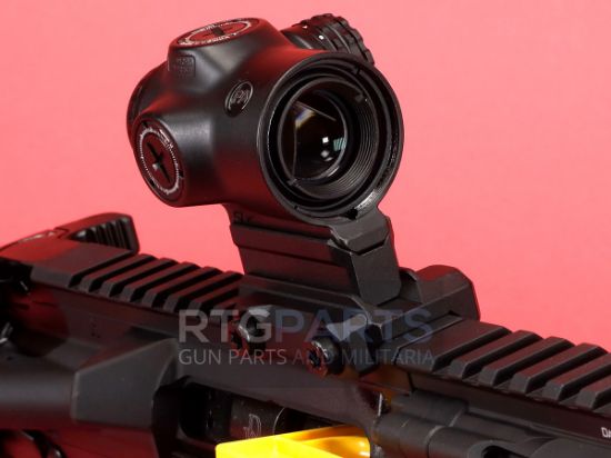 Daniel Defense, DDM4, Semi-automatic, AR Pistol, 5.56 NATO, 10.3" Cold Hammer Forged Barrel, Threaded 1/2X28, Anodized Finish, Black, Daniel Defense Pistol Grip, Maxim PDW Brace, DD4 Flat Front 9.5" Rail, 30 Rounds, Includes Primary Optics Cyclops Gen 2 Reticle, 818773025294, FFL-DD-SB-19, RTG Parts