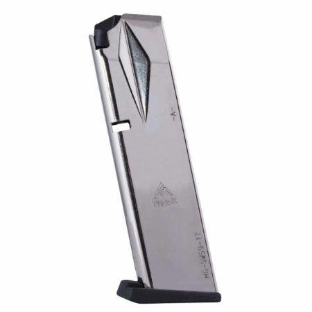 S&W 915 59 5900 Series 9mm 17rd Flush Fit Nickel Magazine, Smith & Wesson 59 915 910 659, Mec-Gar,  765595440494, MEC-MGSW5917N, RTG Parts