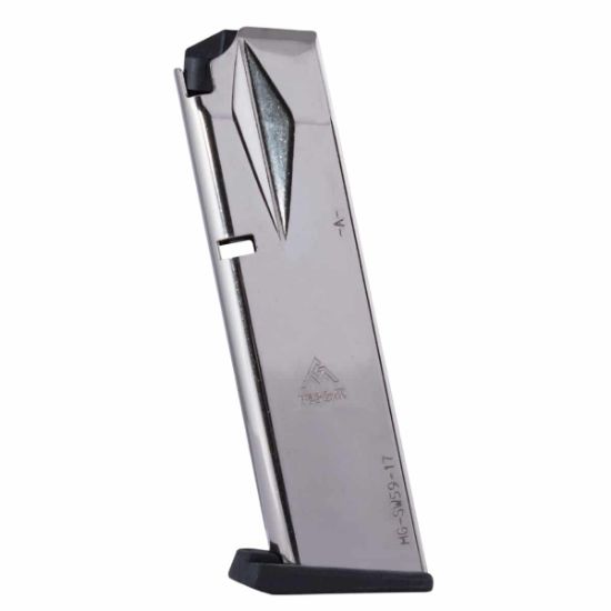 S&W 915 59 5900 Series 9mm 17rd Flush Fit Nickel Magazine, Smith & Wesson 59 915 910 659, Mec-Gar,  765595440494, MEC-MGSW5917N, RTG Parts