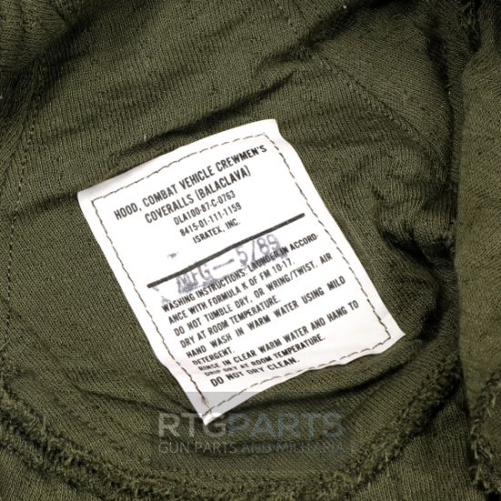 Picture of USGI COLD WEATHER BALACLAVA, OD GREEN, USED