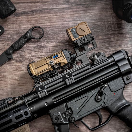 Midwest Industries, Night Vision Optic Mount, With 1913 Interface, Fits HK MP5 MP5K and Clones, Black, 812102036326, MI-MP5-RDMNV, RTG Parts