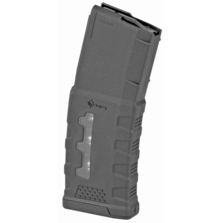 Mission First Tactical, MFT Window EXD Polymer Magazine, 223 Remington/5.56 NATO, .300 AAC Magazine, 30 Rounds, Fits AR Rifles, Polymer, Black, 814002024694, MAG-EXDPM556-W-BL, RTG Parts