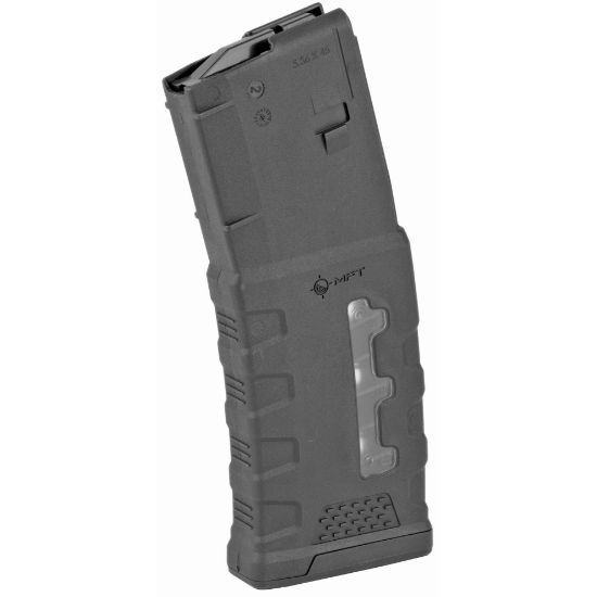 Mission First Tactical, MFT Window EXD Polymer Magazine, 223 Remington/5.56 NATO, .300 AAC Magazine, 30 Rounds, Fits AR Rifles, Polymer, Black, 814002024694, MAG-EXDPM556-W-BL, RTG Parts