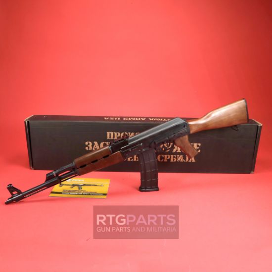 	Zastava, M90, Semi-automatic Rifle, 5.56 NATO, 18.25" Barrel, Chrome Lined, Matte Finish, Black, Walnut Stock Set, 30rd, 685757098588, FFL-ZASTAVA-ZR90556WM, RTG Parts