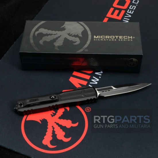 Picture of MICROTECH ULTRATECH EX ZBP OTF AUTOMATIC KNIFE, TACTICAL BLACK, 3.5" M390 BAYONET,  1120EX-1TS
