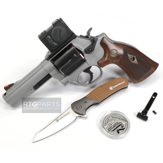 Picture of S&W 686 COMP PLUS 7RD AIMPOINT ACRO BUNDLE 357MAG 4.12" TITANIUM R