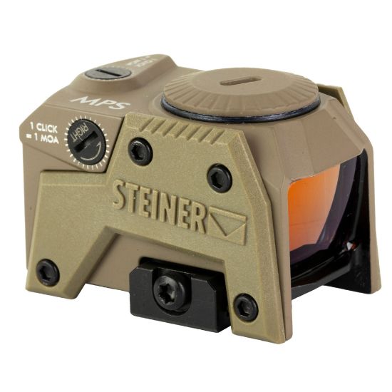 Steiner, MPS, Red Dot Sight, 1X Magnification, 2mm,  3.3MOA, Matte Finish, FDE, Flat Dark Earth, ACRO Footprint, Pistol Sight, MIS-ST-8700-MPSFDE, 840229106332, RTG Parts