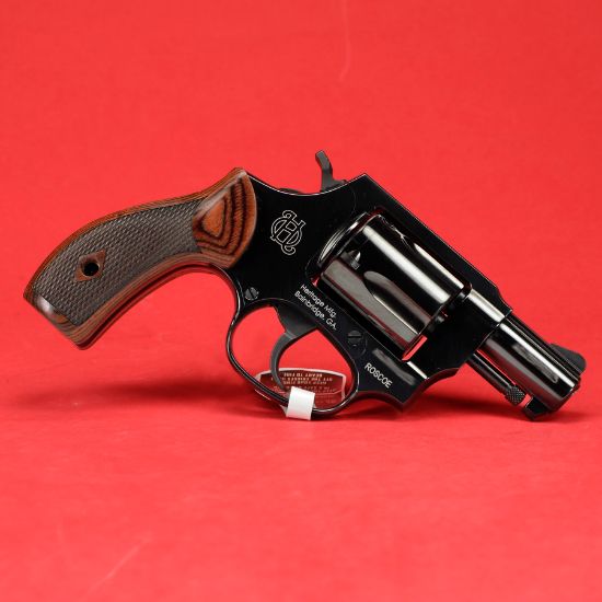 Heritage, Roscoe, Double/Single Action Revolver, 38 Special, 2" Barrel, Blued Finish, Black, Wood Grips, 5 Rounds, 727962709870, FFL-HERITAGE-HR38B2W, RTG Parts