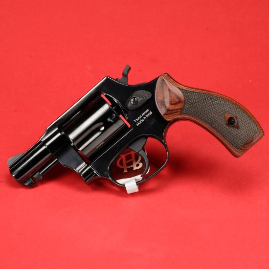Heritage, Roscoe, Double/Single Action Revolver, 38 Special, 2" Barrel, Blued Finish, Black, Wood Grips, 5 Rounds, 727962709870, FFL-HERITAGE-HR38B2W, RTG Parts