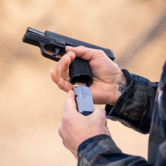 Magpul Industries, Magazine, AMAG 10 SG9, 9MM, 10 Rounds, Fits Sig P365, Stainless Steel Finish, Silver, 840815150404, MP-MAG1489-SST,  RTG Parts