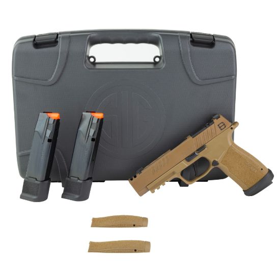 Sig Sauer, P365XF DH3, Striker Fired, Semi-automatic, Polymer Frame Pistol, 9MM, 3.7" Barrel, Cerakote Finish, Coyote, X-RAY3 Day/Night Sights, Optic Ready with SIG-LOC Compact Footprint, Slide Integrated Expansion Chamber, (2)-21 Round and (1)-17 Round Magazine, 798681737277, FFL-SIG-365XF-9-DH3, RTG Parts