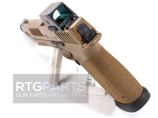  Sig Sauer, P365 FUSE TACOPS, Striker Fired, Semi-automatic, Compact, 9MM, 5.1" Threaded Barrel, 1/2X28 Thread Pitch, Cerakote Finish, Coyote, ROMEO-X SIG-LOC Red Dot, X-RAY3 Day/Night Sights, 4 Magazines, 21 Rounds