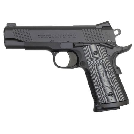 Colt's Manufacturing, Combat Unit CCO, 1911, Semi-automatic, Metal Frame Pistol, 45ACP, 4.25" Barrel, Matte Finish, Steel Construction, G10, Adjustable Sights, 8 Rounds, 1 Magazine, CCU, 098289111968, FFL-COLT-O9842CCU, RTG Parts