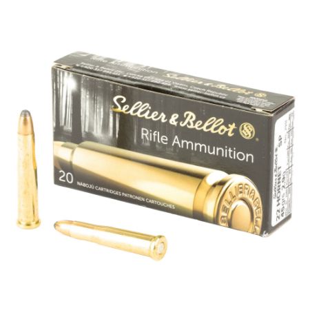 Sellier & Bellot, Rifle, 22 Hornet, 45 Grain, Soft Point, 20 Round Box, 20rd, S&B, 754908510016, AMMO-SB22HB, RTG Parts