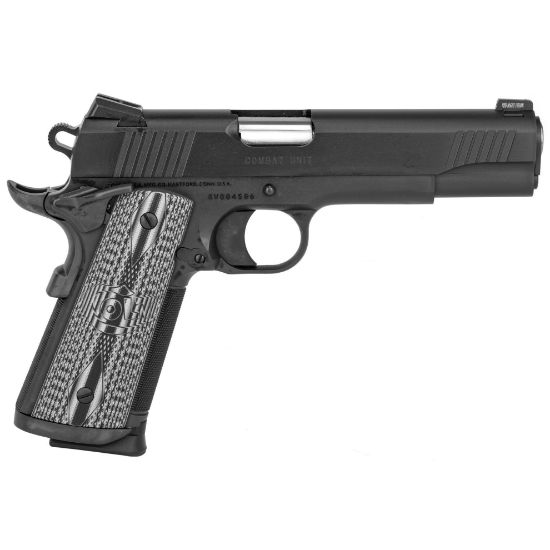Colt's Manufacturing, Combat Unit Government, 1911, Semi-automatic, Metal Frame Pistol, Full Size, 9mm, 5" Barrel, Matte Finish, Steel Construction, G10, Adjustable Sights, 1 9rd Magazine, CCU, 098289111616, FFL-COLT-O1082CCU, RTG Parts