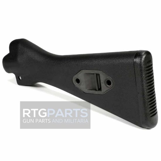 HK SP5 MP5 Black Fixed Stock, A2 Buttstock, HK94, MP5SD, AP5, Made in Germany, HK Part Number 205586, 642230150805, HKK-205586, RTG Parts