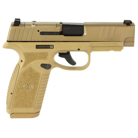 FN America, Reflex MRD XL, 9MM, 3.8" Cold Hammer Forged Barrel, PVD Finish, Flat Dark Earth, Optics Ready, Non-Manual Safety, Tritium Front Sight, U-Notch Rear Sight, 15rd/18rd Magazines, 845737019044, FFL-FN-66-101760, RTG Parts