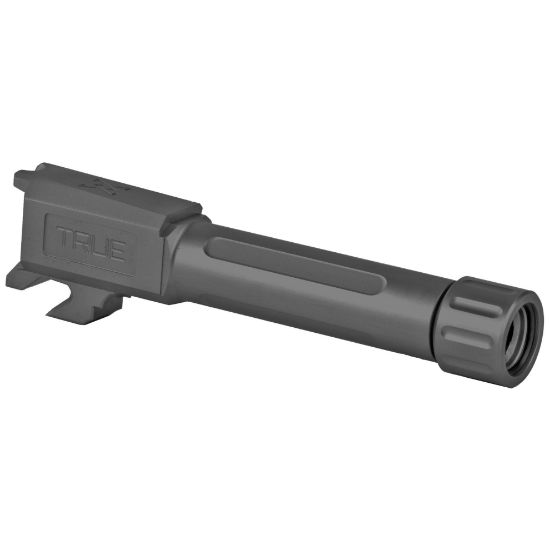 True Precision, Barrel, 9MM, Black Nitride, Threaded, Fits Springfield Armory Hellcat, 719104539445, TP-SHCB-XTBL, RTG Parts