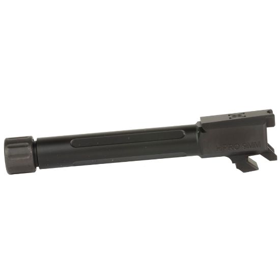 True Precision, Barrel, 9MM, Threaded 1/2X28, Fits Springfield Hellcat Pro 3.7" Barrel Models, Nitride Finish, Black, 719104540557, MIS-TP-SHCPB-XTBL, RTG Parts