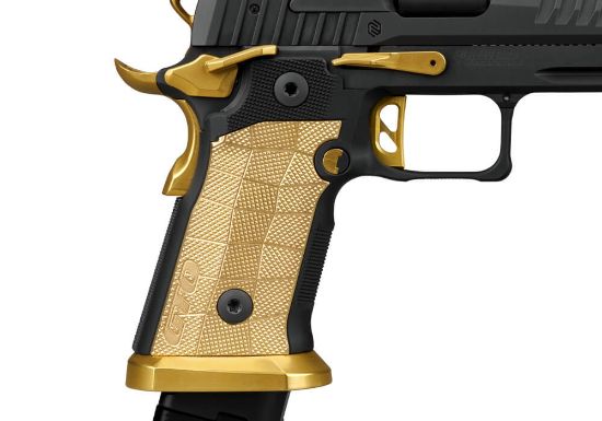 Sig Sauer, P211, Semi-automatic, Single Action Only, Metal Frame Pistol, Full Size, 9MM, 4.4" Bull Barrel, MACH3D Compensator, Nitron Finish, Black, Sig-Loc Pro Footprint Optics Ready Slide, Fiber Optic Sights, Brass LOK Grip Panels, High Polish Titanium Nitride Controls, 3 Magazines, (2)-21 Round & (1)-23 Round, 798681740079, FFL-SIG-211F-9-GTO-SC, RTG Parts