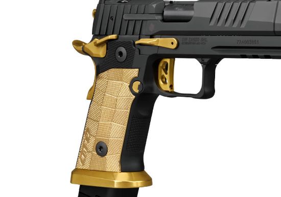 Sig Sauer, P211, Semi-automatic, Single Action Only, Metal Frame Pistol, Full Size, 9MM, 4.4" Bull Barrel, MACH3D Compensator, Nitron Finish, Black, Sig-Loc Pro Footprint Optics Ready Slide, Fiber Optic Sights, Brass LOK Grip Panels, High Polish Titanium Nitride Controls, 3 Magazines, (2)-21 Round & (1)-23 Round, 798681740079, FFL-SIG-211F-9-GTO-SC, RTG Parts