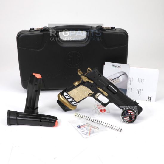 Picture of SIG SAUER P211-GTO-SC 9MM 4.4" COMP 21RD/23RD BLK & GOLD