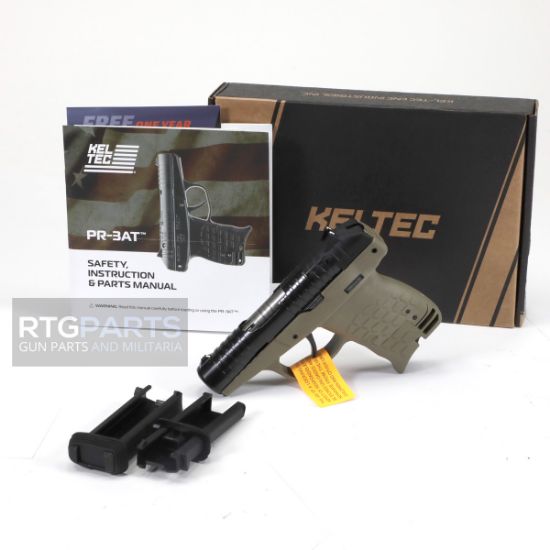 Kel-Tec, PR-3AT Tan 13rd, Striker Fired, Semi-automatic, Polymer Frame Pistol, Sub-Compact, 380ACP, 2.85" Barrel, Matte Finish, Tan with Black Slide, 13 Rounds, (2)-7 Round Stripper Clips, 640832011487, FFL-KELTEC-PR3ATTAN, RTG Parts