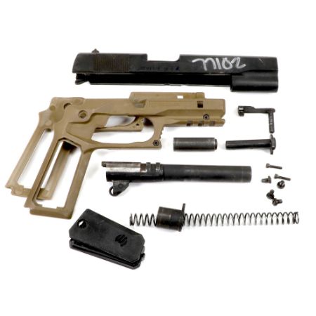 Picture of 1911 45ACP PARTIAL PARTS KIT WITH RECOVER INNOVATIONS GRIPS/RAIL