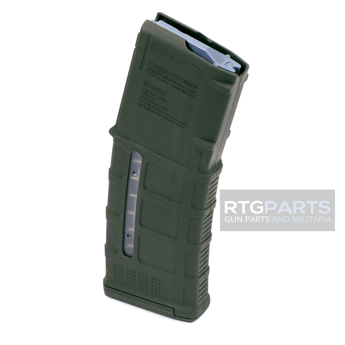 RTG Parts Magpul Magazine, PMAG 30 AR/M4 GEN M3 With Window, OD