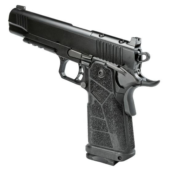 Kimber, DS Warrior, Semi-automatic, 1911, Metal Frame Pistol, Full Size, .38 Super, 5" Bushing Barrel with Deep Crown, Black, Carbon Fiber Grips, Tritium Front Sight, Optics Ready, Includes C&H RMR Optic Mount, Ambidextrous Thumb Safety, (1)-17 Round and (1)-20 Round Magazine, 669278363011, FFL-KIMBER-3600301, RTG Parts