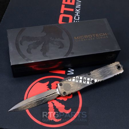 Picture of MICROTECH ULTRATECH GEN IV OTF AUTO KNIFE, WOOKIE D/E 3.5" M390 DAGGER 11224-1WK
