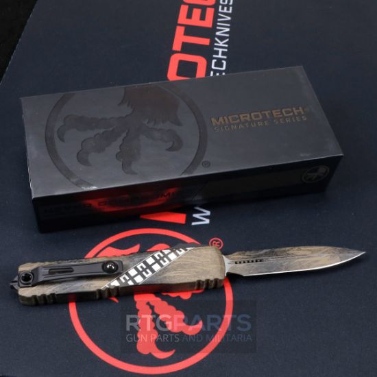 Picture of MICROTECH ULTRATECH GEN IV OTF AUTO KNIFE, WOOKIE D/E 3.5" M390 DAGGER 11224-1WK