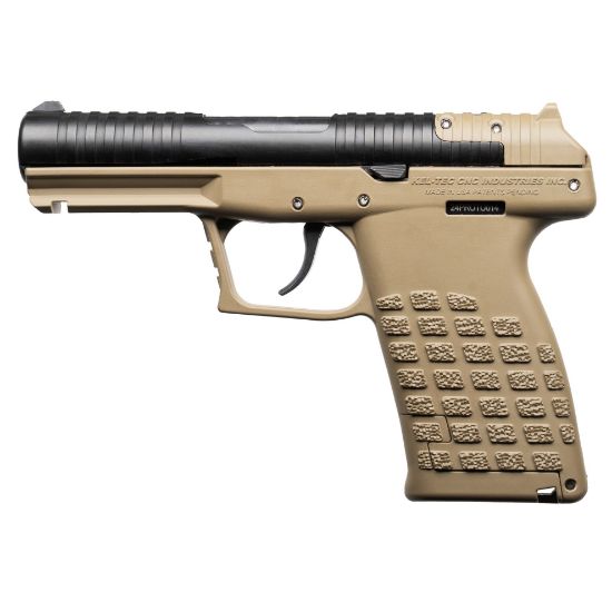 Kel-Tec, PR57 Tan, Striker Fired, Semi-automatic, Polymer Frame Pistol, Compact, 5.7X28MM, 4.6" Barrel, Matte Finish, FDE, COY, Desert Tan, Optics Ready, 3 Dot Sights, 20 Rounds, (2) 10 Round Stripper Clips, Includes Optic Plate, 640832010244, FFL-KELTEC-PR57TAN, RTG Parts