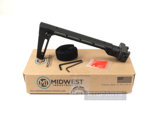 Picture of ARM BRACE, SIDE FOLDING, FOR PICATINNY, BLACK, MIDWEST INDUSTRIES