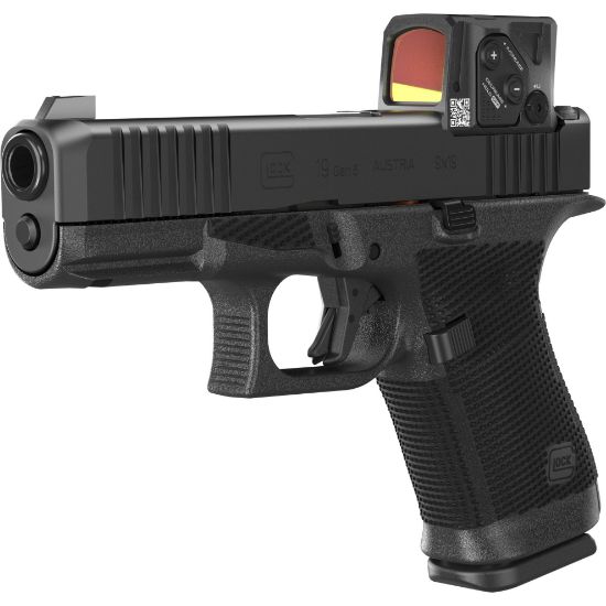 GLOCK 19 GEN 6 COA, Compact, 9MM, 15rd, 4.02" Barrel, DLC Finish, Fixed Sights, Aimpoint COA Optic Installed, 15 Rounds, 3 Magazines, 764503068317, FFL-GLOCK-P61950B03DC8A3, RTG Parts
