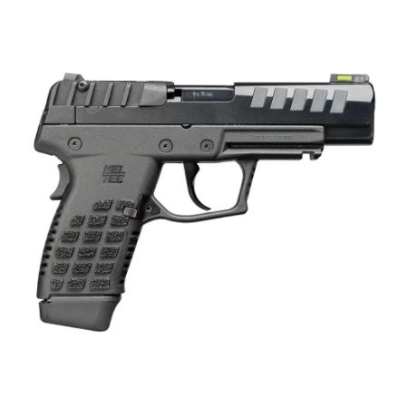 Kel-Tec, P15 9mm Black 15rd 12rd, Striker Fired, Semi-automatic, Polymer Frame Pistol, Compact, 4" Barrel, Matte Finish, Black, Hi-Viz Fiber Optic Front Sight, Tritium Rear, 2 Magazines, (1)-15 Round & (1)-12 Rounds, 640832008777, FFL-KELTEC-P15BLK, RTG Parts
