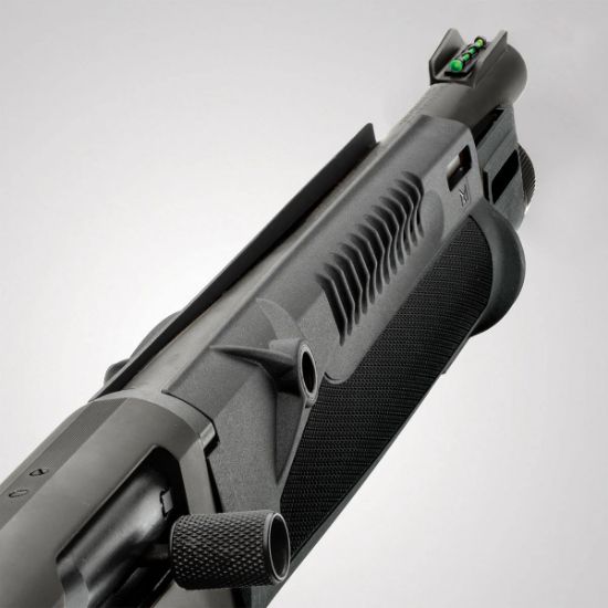 Mossberg, 990 Aftershock SPX 14.5" 5rd, Pistol-Grip Shotgun, Semi-Automatic, 12 Gauge, 3" Chamber, 14.375" Barrel, Integrated Heat Shield, Fixed Choke, Matte Blued Barrel, Black, AfterShock Grip, Winged Front Fiber Optic, Optic-Ready with Shield RMSc Footprint, 5 Rounds, 015813830102, FFL-MOSSBERG-83010, RTG Parts