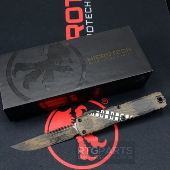 Microtech Ultratech Gen IV, S/E OTF, Automatic Knife, Wookie (3.5 Inch), M390, Single Edge, Made in the USA, 841768199816, MICROTECH-11214-1WK, RTG Parts