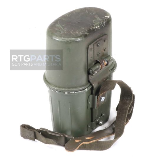 Picture of GERMAN WATER CANTEEN AND CUPS W/ LEATHER STRAP