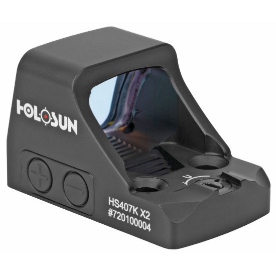 Holosun Technologies, 407K-X2, Red Dot, 6 MOA Dot, Black Color, Side Battery, 810047071204, H-HS407K-X2, RTG Parts