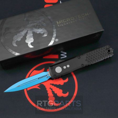 Microtech Ultratech Gen IV, D/E OTF, Automatic Knife, Jedi (3.5 Inch), M390, Double Edge / Dagger, Made in the USA, 810222580880, MICROTECH-11224-1JK, RTG Parts