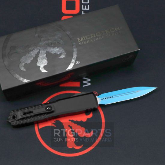 Microtech Ultratech Gen IV, D/E OTF, Automatic Knife, Jedi (3.5 Inch), M390, Double Edge / Dagger, Made in the USA, 810222580880, MICROTECH-11224-1JK, RTG Parts